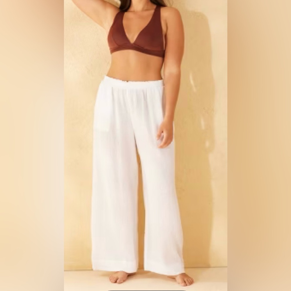Women’s  Gauze Cover Up Pants-L(12-14)